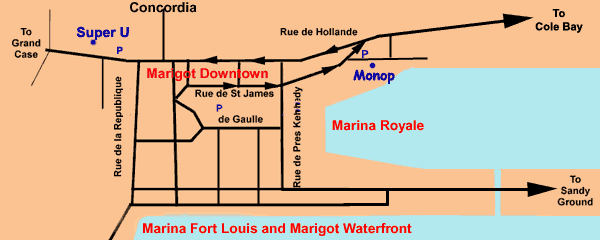 Marigot Grocery Map